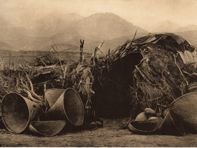 A MONO HOME EDWARD CURTIS NORTH AMERICAN INDIAN PHOTO